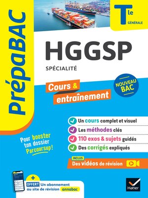 cover image of Prépabac HGGSP Tle générale (spécialité)--Bac 2024